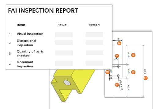 First Article Inspection Report