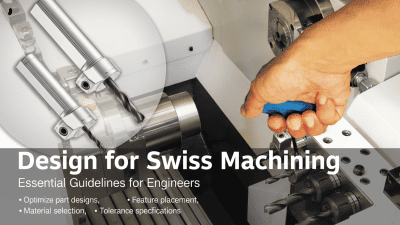 Design for Swiss machining optimization