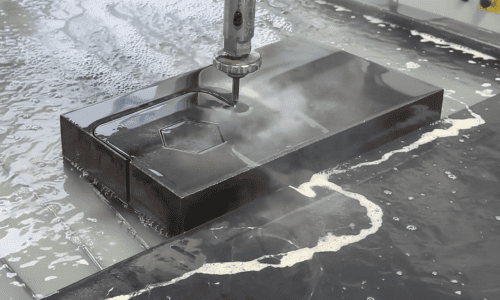 Water jet cutting process