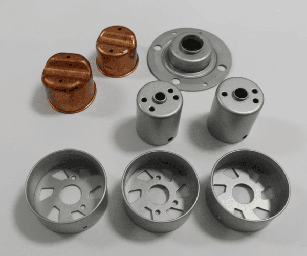 Deep drawing process and components