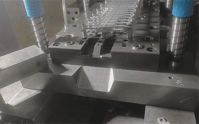 Progressive die design for metal stamping