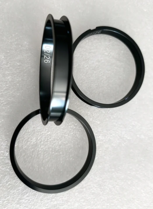 AL6061-T6 aluminum ring with grey anodized finish