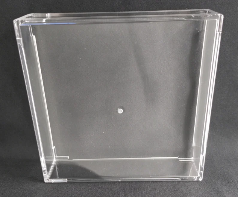 Transparent PMMA acrylic box produced by injection molding